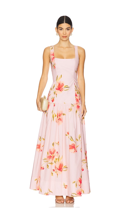 Petal Maxi Dress in Blush. - size XS (also in M, S, XL, XXS)