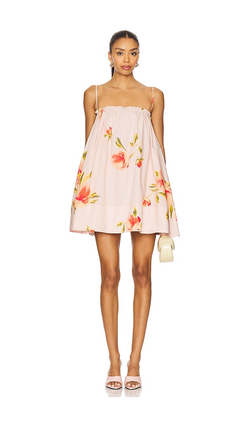Petal Mini Dress in Blush. - size XS (also in L, M, S, XL)