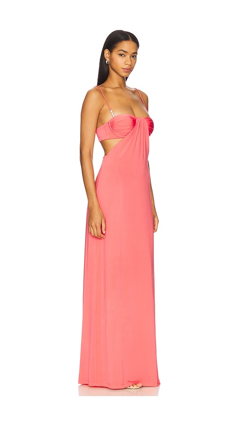 view 2 of 4 Samantha Gown in Coral Pink
