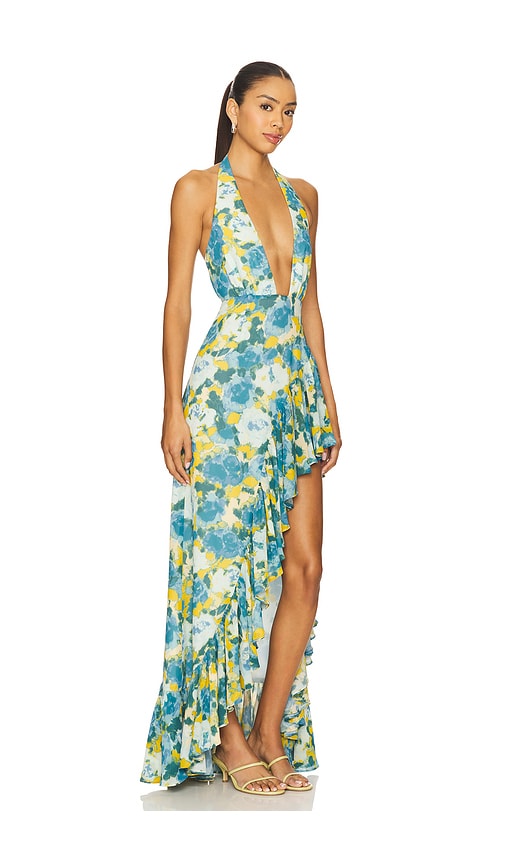 view 2 of 4 Eloise Gown in Blue Multi Floral