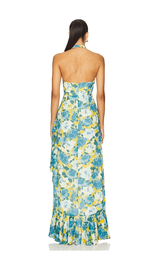 view 4 of 4 Eloise Gown in Blue Multi Floral