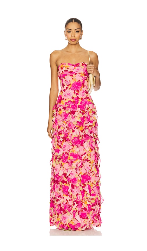 view 2 of 4 Tracie Gown in Pink Georgia Floral