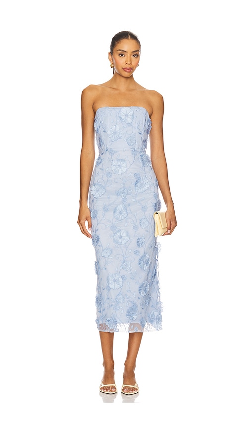 view 1 of 4 Blume Midi Dress in Light Blue Floral