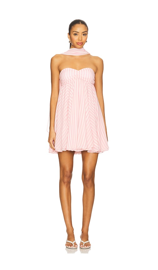 Sabrina Mini Dress in Pink. - size XXS (also in L, M, S, XS)