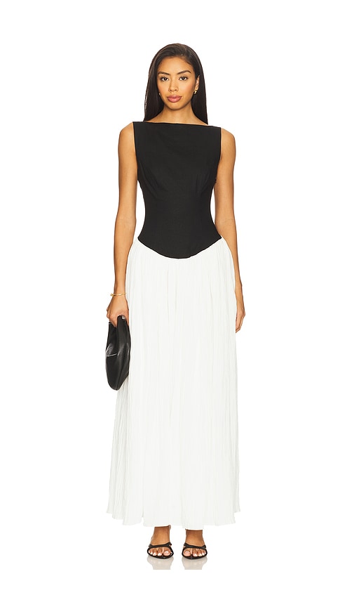 Lorelie Maxi Dress in Black,White. - size XS (also in L, M, S, XL, XXS)