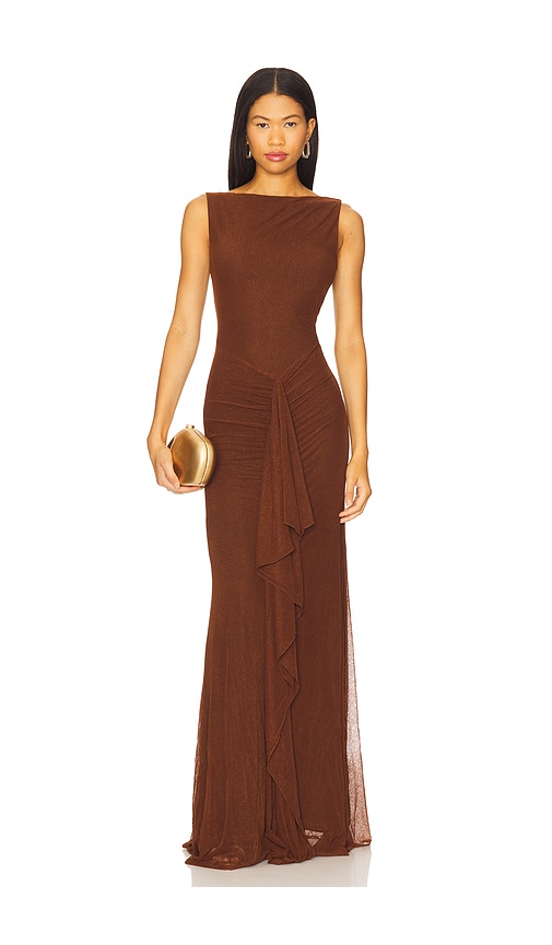 Lovers & Friends Ellie Maxi Dress In Brown