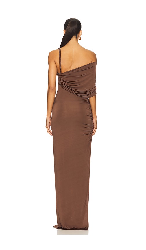 view 4 of 4 Francine Gown in Chocolate Brown