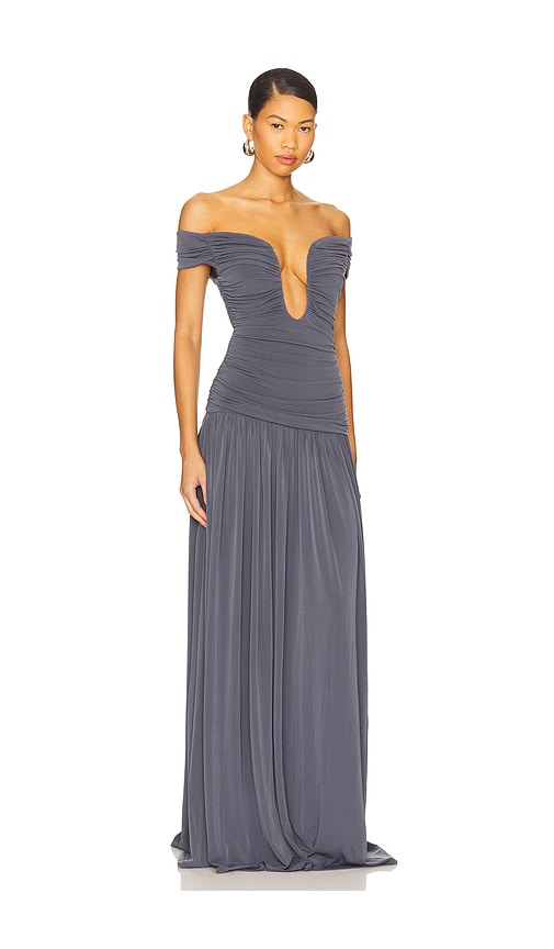 view 2 of 3 Alizee Gown in Slate Grey