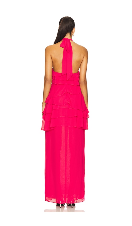 view 3 of 3 Zuri Gown in Raspberry Pink