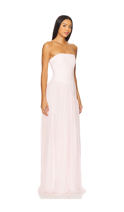 Lovers & Friends Alice Strapless Gown In Pink