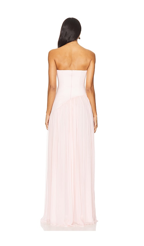 view 3 of 3 Alice Strapless Gown in Light Pink