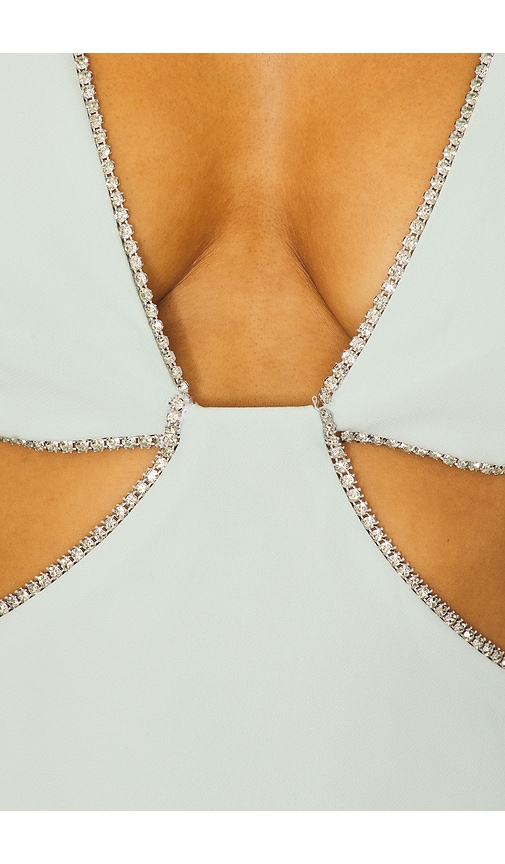 view 4 of 4 Dwyn Mini Dress in Seafoam Green