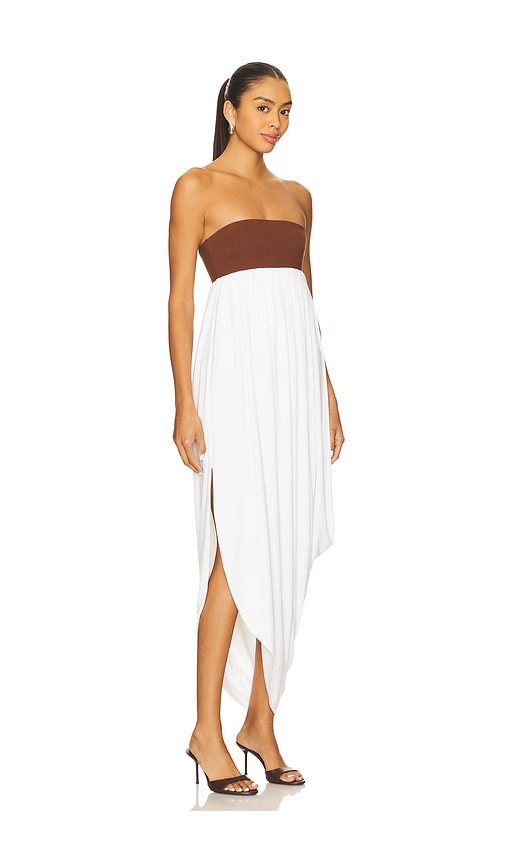 view 3 of 4 Cecilia Maxi Dress in White & Brown