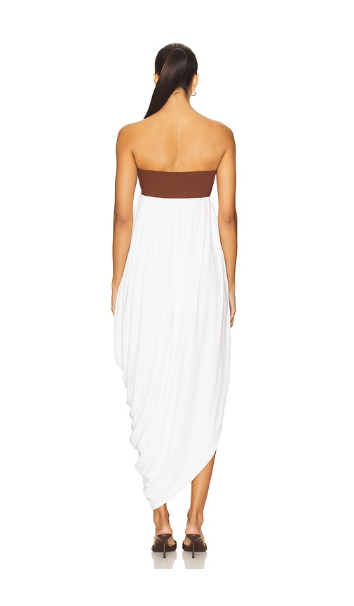 view 4 of 4 Cecilia Maxi Dress in White & Brown