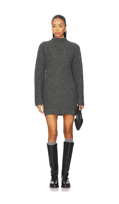 view 1 of 3 Abra Sweater Dress in Charcoal