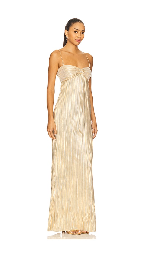Lovers & Friends Mya Gown In Burgundy