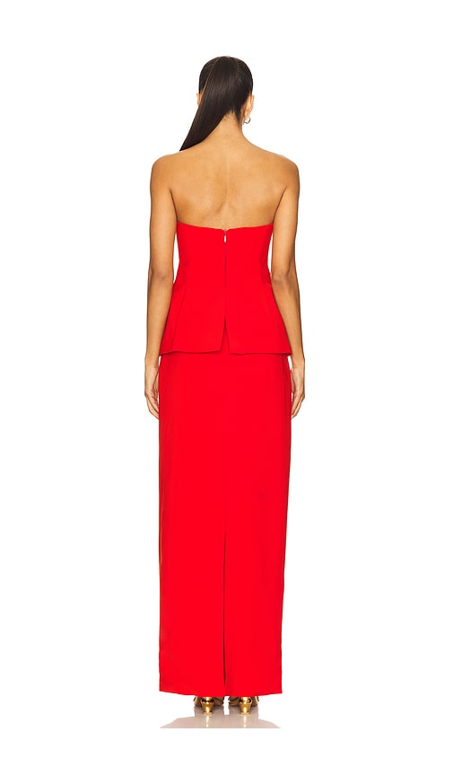 view 3 of 3 Violette Gown in Scarlet Red