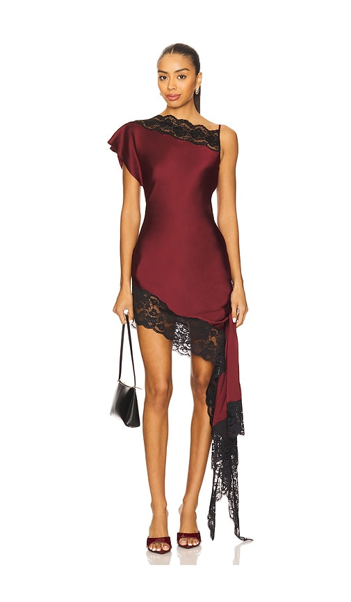 view 1 of 4 Nataliya Mini Dress in Oxblood