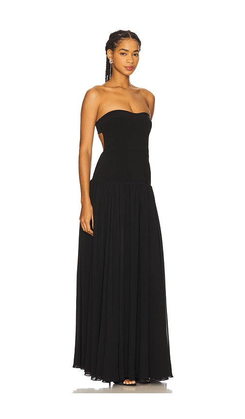 Lovers & Friends Margot Gown In Black