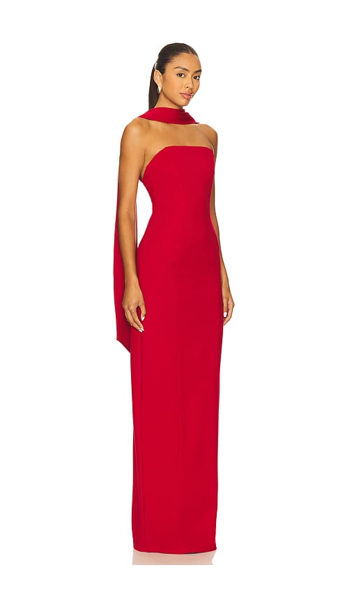 Lovers & Friends Caroline Gown In Red