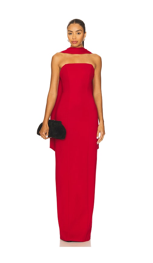 Lovers & Friends Caroline Gown In Red