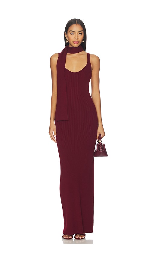 view 1 of 4 Aura Rib Maxi Dress in Windsor Wine