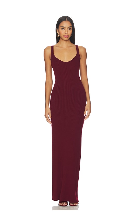 view 2 of 4 Aura Rib Maxi Dress in Windsor Wine