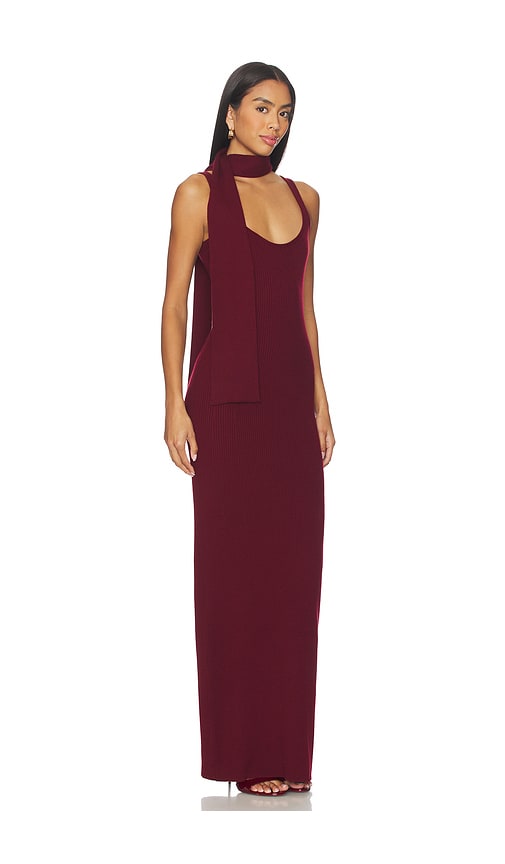 view 3 of 4 Aura Rib Maxi Dress in Windsor Wine