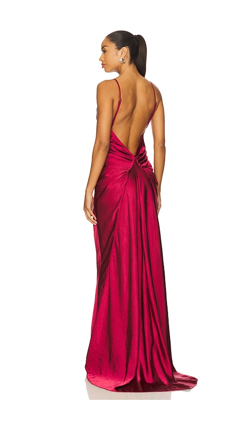 Lovers & Friends Sloane Gown In Red