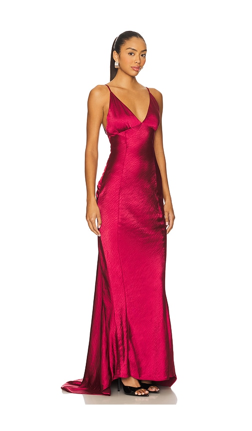 view 3 of 4 Sloane Gown in Oxblood