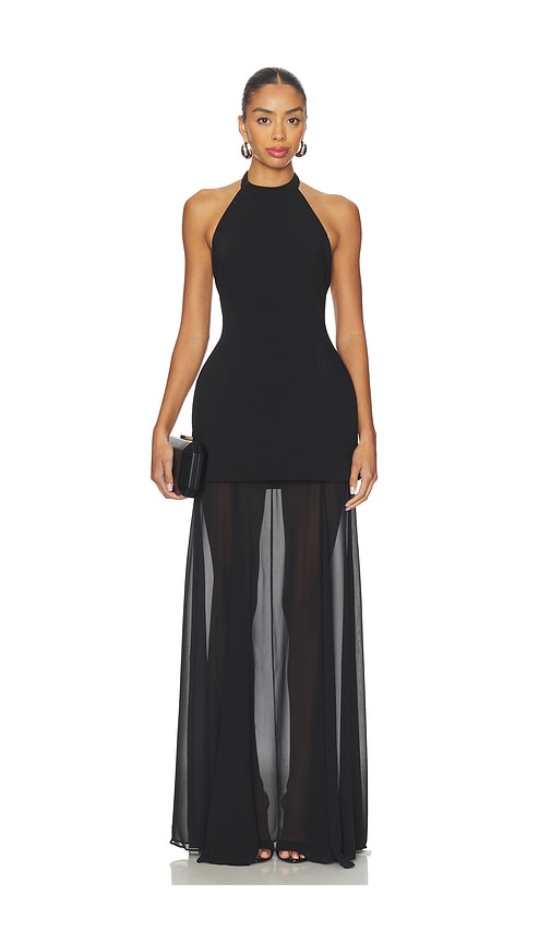 Lovers & Friends Barbara Gown In Black