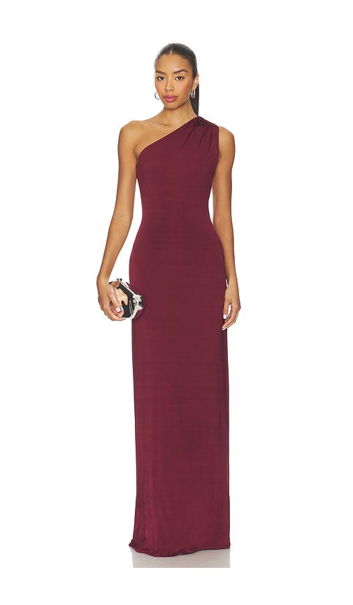 Lovers & Friends Elizabeth Gown In Burgundy