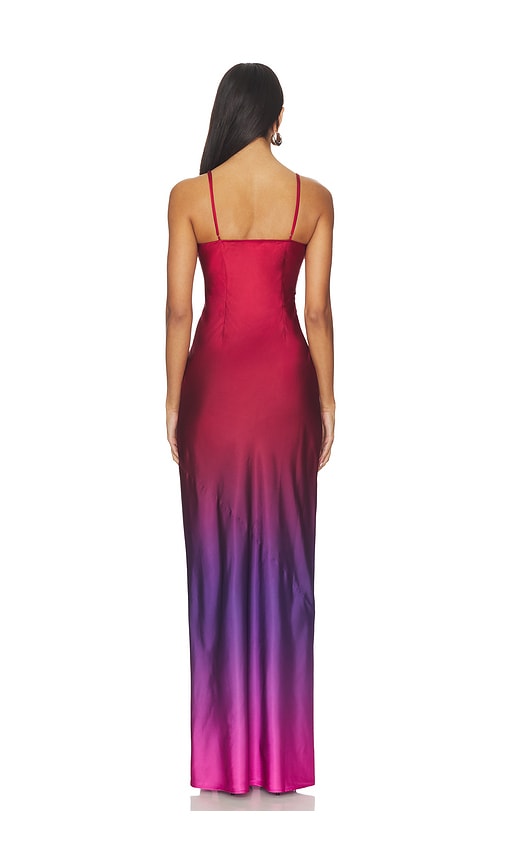 view 3 of 3 Mallory Gown in Red Ombre