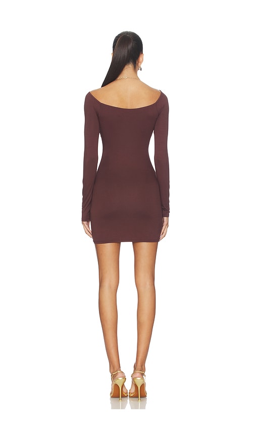 view 3 of 3 Karli Mini Dress in Chocolate