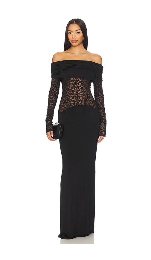 Lovers & Friends Heidi Gown In Black