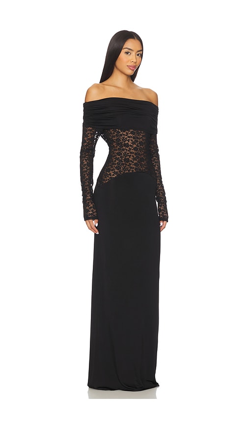 Lovers & Friends Heidi Gown In Black