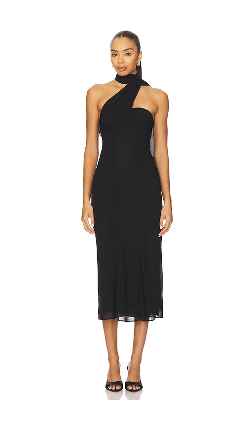 Lovers & Friends Willow Midi Dress In Black