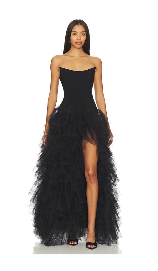 Lovers & Friends Iris Gown In Black