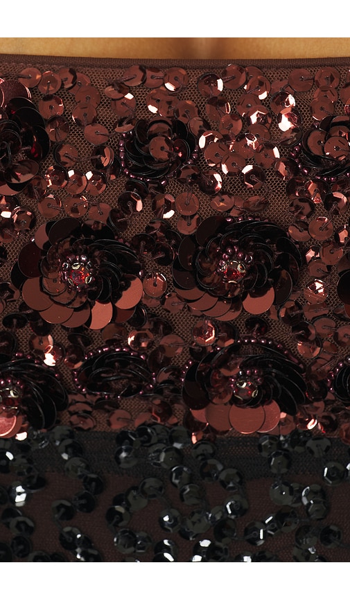 view 4 of 4 Rossa Sequin Mini Dress in Brown & Black Sequin