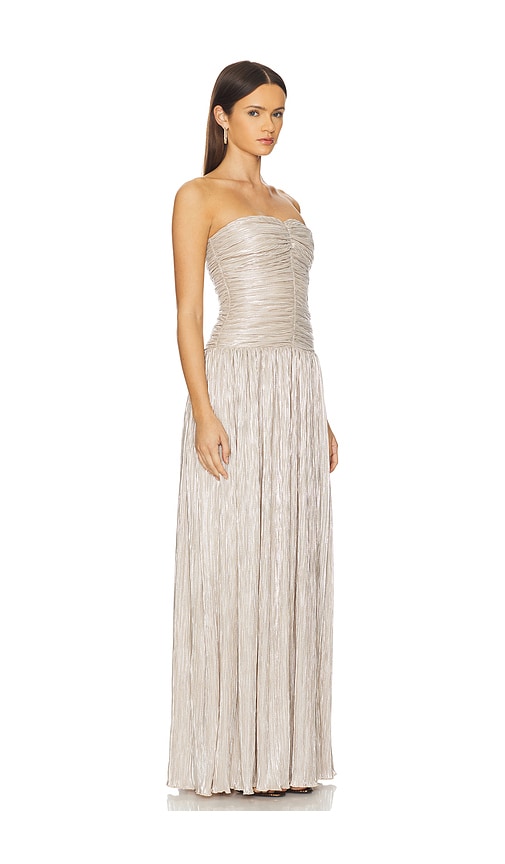 view 2 of 4 Elia Gown in Champagne Metallic