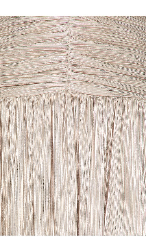 view 4 of 4 Elia Gown in Champagne Metallic