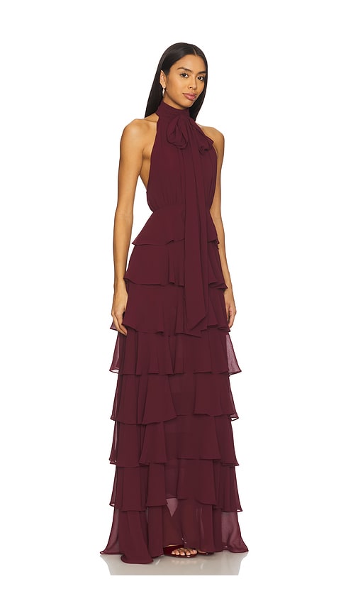 view 2 of 3 Maddison Gown in Wine