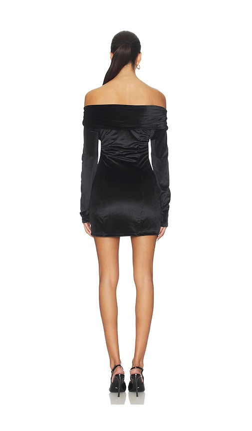 view 3 of 3 Natalia Velvet Mini Dress in Black