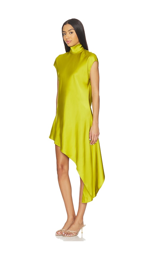 view 3 of 4 Reina Mini Dress in Chartreuse