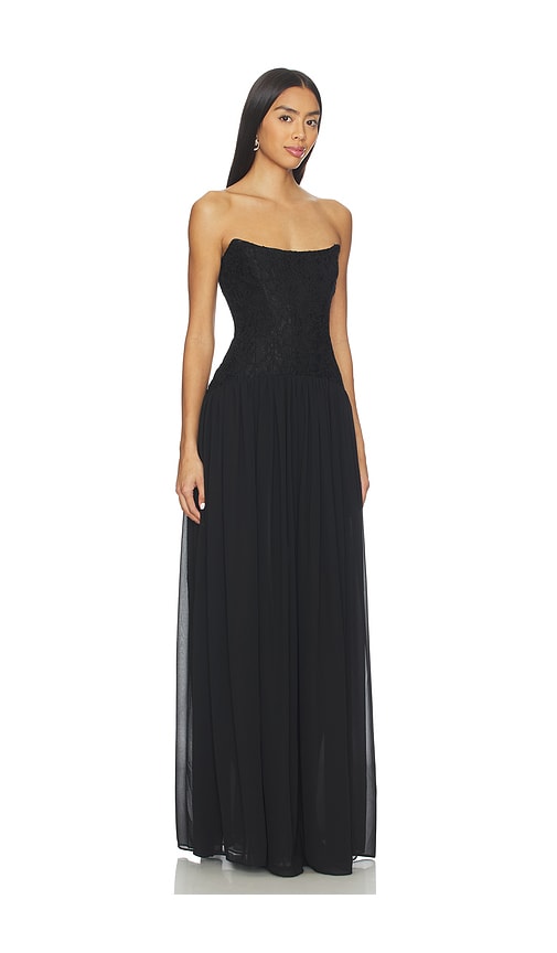 Lovers & Friends Joanna Gown In Black