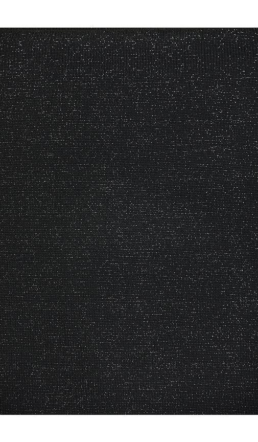 view 4 of 4 x Christina Elezaj Bessi Turtle Neck Mini Dress in Black Sparkle