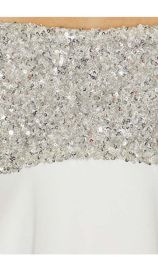 view 4 of 4 Pamela Dress in White & Silver