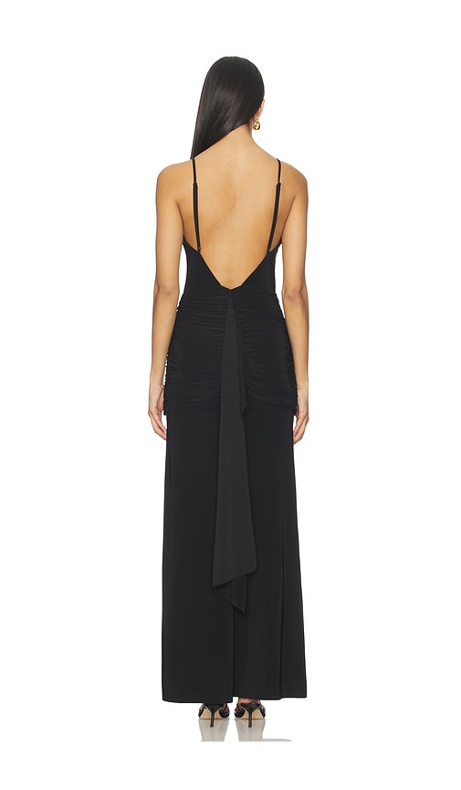 view 3 of 3 x Christina Elezaj Eugene Gown in Black