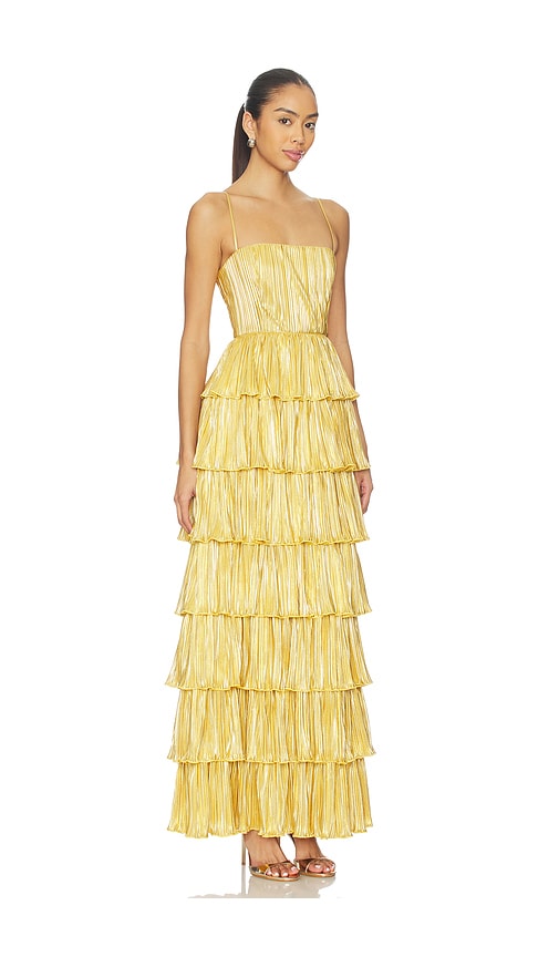 Lovers & Friends Aleena Gown In Gold
