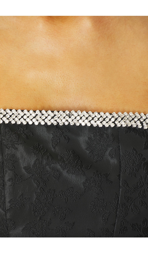 view 4 of 4 Alexandra Midi Dress in Black Brocade